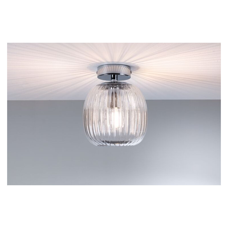 Lampa sufitowa łazienkowa RUYA E14 max.20W IP44 230V chrom / szkło Lampa sufitowa łazienkowa RUYA E14 max.20W IP44 230V chrom / szkło