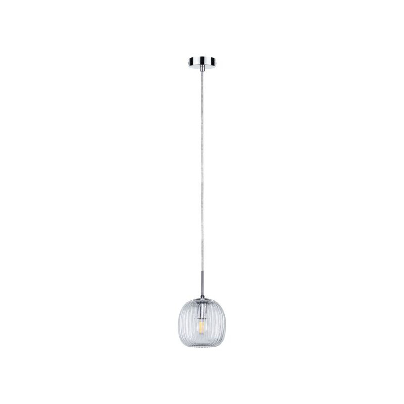 Lampa wisząca łazienkowa RUYA E14 max.20W IP44 230V chrom / szkło Lampa wisząca łazienkowa RUYA E14 max.20W IP44 230V chrom / szkło