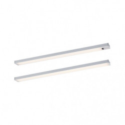 Zestaw opraw podszafkowych SET LINE DIM PIR 2x4W 2x350lm 350mm 30000K 230V/24V chrom matowy / aluminium Zestaw opraw podszafkowych SET LINE DIM PIR 2x4W 2x350lm 350mm 30000K 230V/24V chrom matowy / aluminium