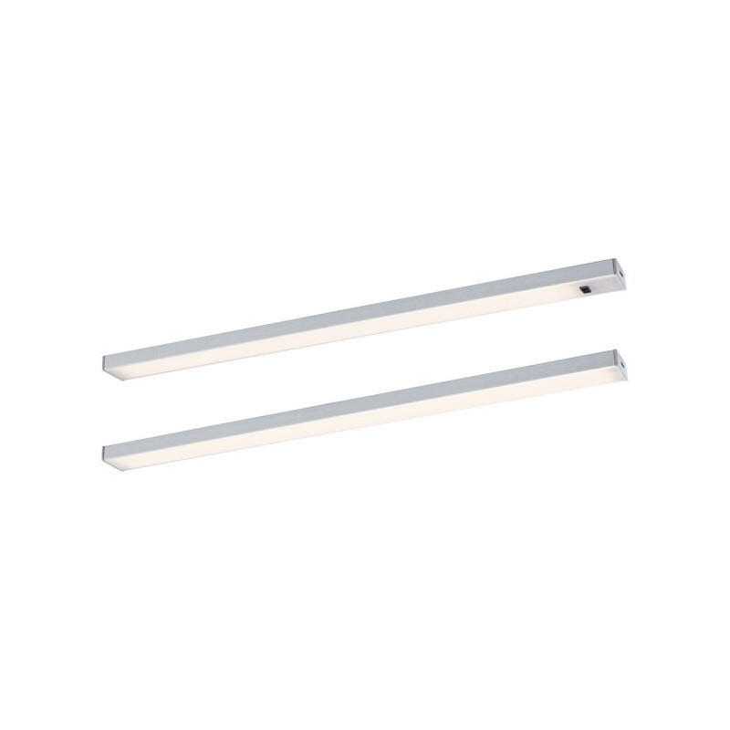 Zestaw opraw podszafkowych SET LINE DIM PIR 2x4W 2x350lm 350mm 30000K 230V/24V chrom matowy / aluminium Zestaw opraw podszafkowych SET LINE DIM PIR 2x4W 2x350lm 350mm 30000K 230V/24V chrom matowy / aluminium