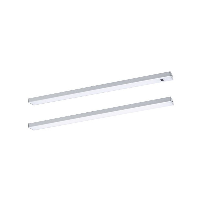 Zestaw opraw podszafkowych SET LINE DIM PIR 2x4W 2x350lm 350mm 30000K 230V/24V chrom matowy / aluminium Zestaw opraw podszafkowych SET LINE DIM PIR 2x4W 2x350lm 350mm 30000K 230V/24V chrom matowy / aluminium