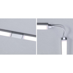 Zestaw opraw podszafkowych SET LINE DIM PIR 2x4W 2x350lm 350mm 30000K 230V/24V chrom matowy / aluminium Zestaw opraw podszafkowych SET LINE DIM PIR 2x4W 2x350lm 350mm 30000K 230V/24V chrom matowy / aluminium