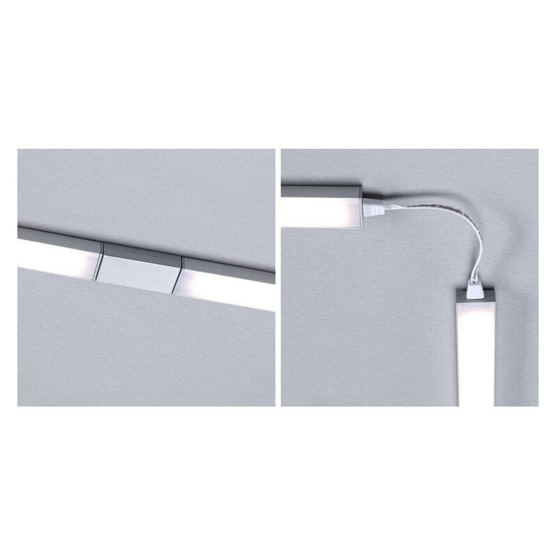 Zestaw opraw podszafkowych SET LINE DIM PIR 2x4W 2x350lm 350mm 30000K 230V/24V chrom matowy / aluminium Zestaw opraw podszafkowych SET LINE DIM PIR 2x4W 2x350lm 350mm 30000K 230V/24V chrom matowy / aluminium