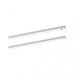 Zestaw opraw podszafkowych SET LINE DIM PIR 2x4W 2x350lm 350mm 2700K-6500K 230V/24 chrom matowy / aluminium Zestaw opraw podszafkowych SET LINE DIM PIR 2x4W 2x350lm 350mm 2700K-6500K 230V/24 chrom matowy / aluminium