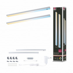 Zestaw opraw podszafkowych SET LINE DIM PIR 2x4W 2x350lm 350mm 2700K-6500K 230V/24 chrom matowy / aluminium Zestaw opraw podszafkowych SET LINE DIM PIR 2x4W 2x350lm 350mm 2700K-6500K 230V/24 chrom matowy / aluminium