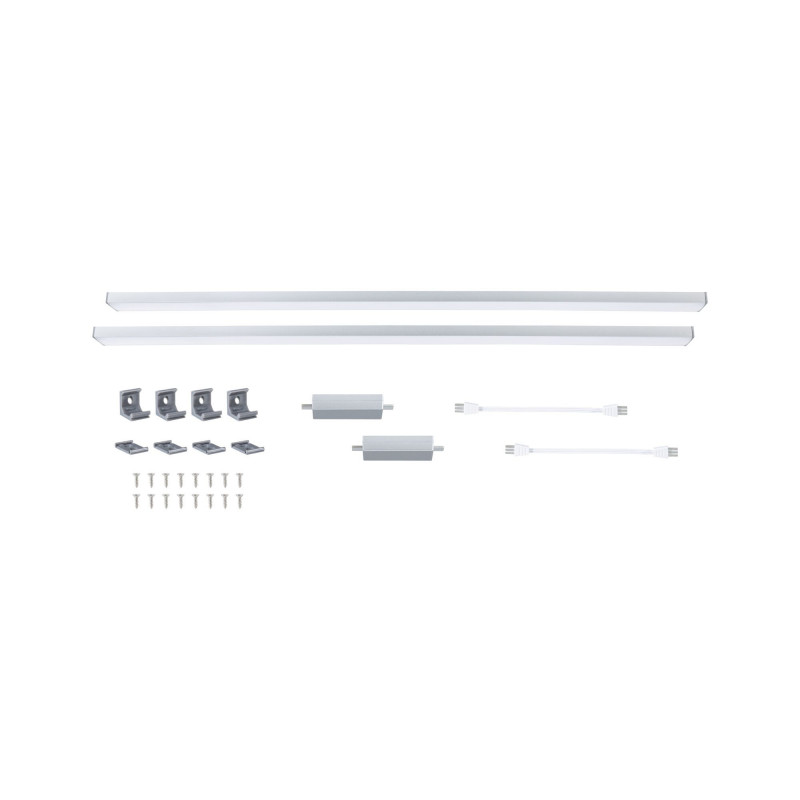Zestaw uzupełniający opraw podszafkowych LED LINE DIM PIR 2x6W 2x500lm 550mm 30000K 24V chrom matowy / aluminium Zestaw uzupełniający opraw podszafkowych LED LINE DIM PIR 2x6W 2x500lm 550mm 30000K 24V chrom matowy / aluminium