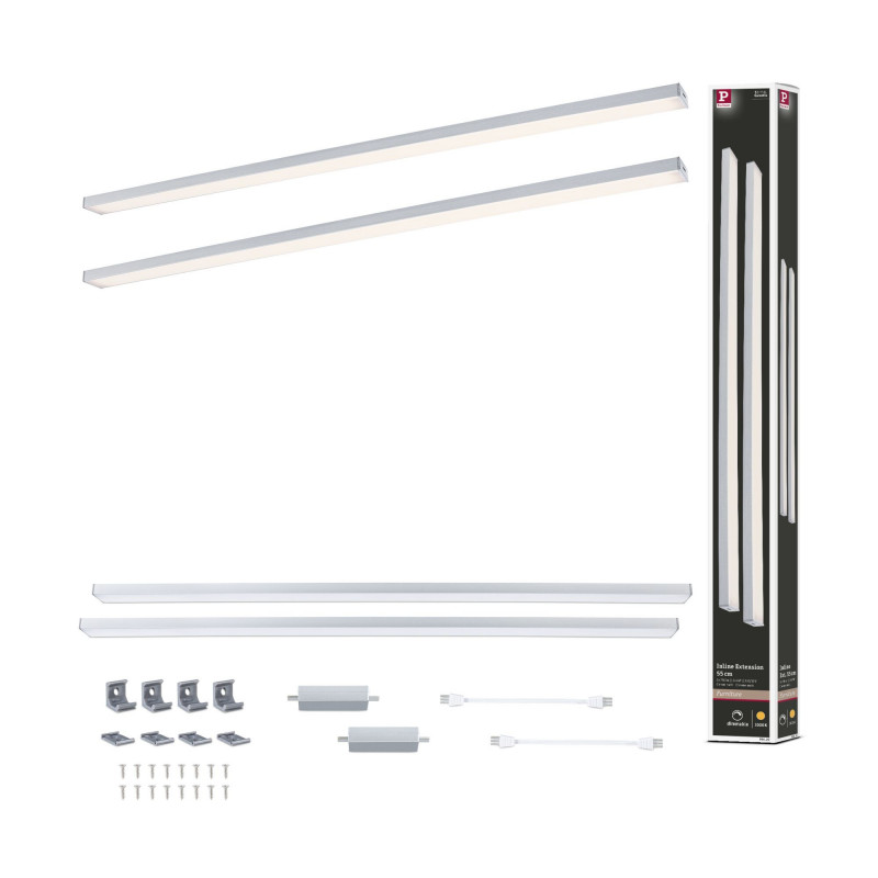 Zestaw uzupełniający opraw podszafkowych LED LINE DIM PIR 2x6W 2x500lm 550mm 30000K 24V chrom matowy / aluminium Zestaw uzupełniający opraw podszafkowych LED LINE DIM PIR 2x6W 2x500lm 550mm 30000K 24V chrom matowy / aluminium