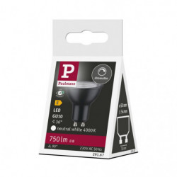 Źródło światła LED GU10 DIM 750lm 8W 4000K 36st. 230V czarny matowy/ tworzywo sztuczne Źródło światła LED GU10 DIM 750lm 8W 4000K 36st. 230V czarny matowy/ tworzywo sztuczne
