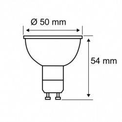 Źródło światła LED GU10 DIM 750lm 8W 4000K 36st. 230V czarny matowy/ tworzywo sztuczne Źródło światła LED GU10 DIM 750lm 8W 4000K 36st. 230V czarny matowy/ tworzywo sztuczne