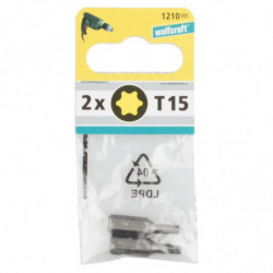 Końcówka Solid, torx 15, wolfcraft (2 szt.) Końcówka Solid, torx 15, wolfcraft (2 szt.)