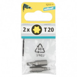 Końcówka Solid, torx 20, wolfcraft (2 szt.) Końcówka Solid, torx 20, wolfcraft (2 szt.)