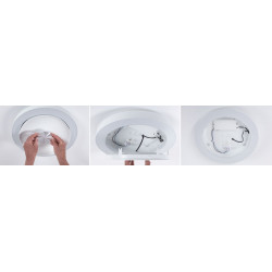 Plafoniera VOLEA 25W DIM 400MM 2900lm 3000K IP44 230V czarny / złoty / tworzywo sztuczne Plafoniera VOLEA 25W DIM 400MM 2900lm 3000K IP44 230V czarny / złoty / tworzywo sztuczne