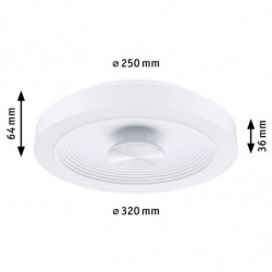 Plafoniera VOLEA 18W DIM 320MM 2120lm 3000K IP44 230V biały / srebrny/ tworzywo sztuczne Plafoniera VOLEA 18W DIM 320MM 2120lm 3000K IP44 230V biały / srebrny/ tworzywo sztuczne