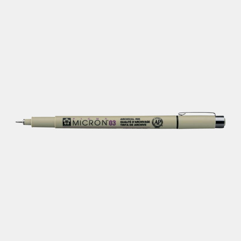 Marker, długopis Pigma Micron 03, 0,35 mm czarny, Sakura Marker, długopis Pigma Micron 03, 0,35 mm czarny, Sakura