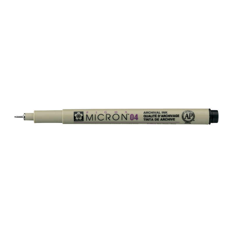 Marker, długopis Pigma Micron 04, 0,40 mm czarny, Sakura Marker, długopis Pigma Micron 04, 0,40 mm czarny, Sakura