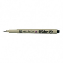 Marker, długopis Pigma Micron 08, 0,5 mm czarny, Sakura Marker, długopis Pigma Micron 08, 0,5 mm czarny, Sakura