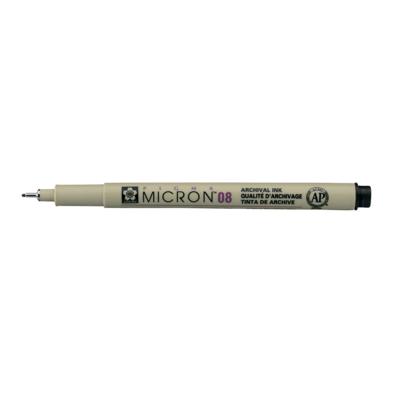 Marker, długopis Pigma Micron 08, 0,5 mm czarny, Sakura Marker, długopis Pigma Micron 08, 0,5 mm czarny, Sakura