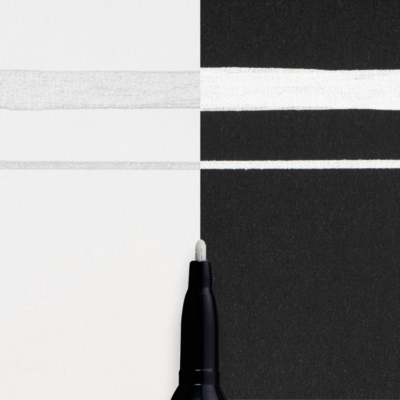 Marker Pen-touch Fine srebrny, Sakura Marker Pen-touch Fine srebrny, Sakura