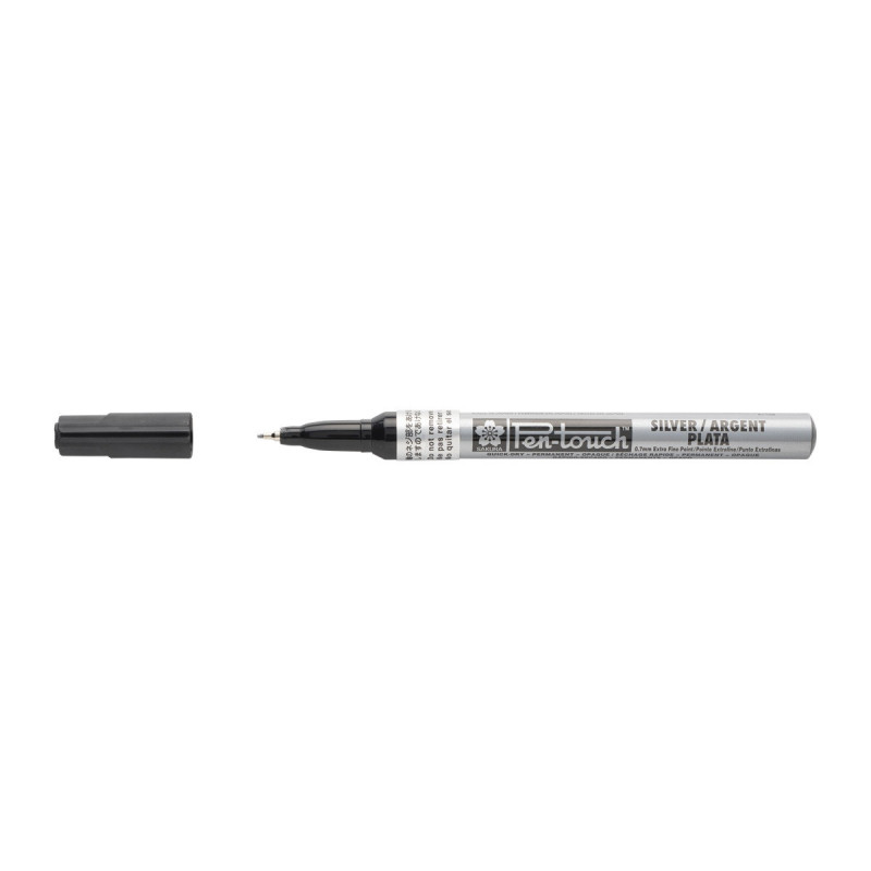 Marker Pen-touch Extra Fine srebrny, Sakura Marker Pen-touch Extra Fine srebrny, Sakura