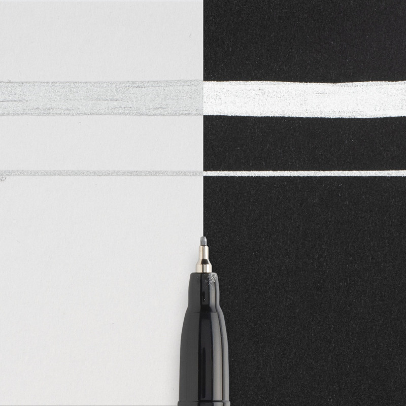 Marker Pen-touch Extra Fine srebrny, Sakura Marker Pen-touch Extra Fine srebrny, Sakura