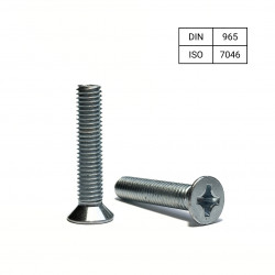 Wkręt metryczny stożkowy M8x80 DIN965   