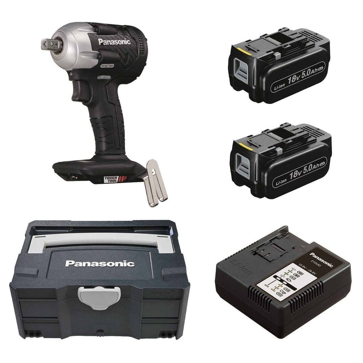 Klucz udarowy 18V Panasonic EY75A8 1/2 cal + Systainer + 2x + ładowarka