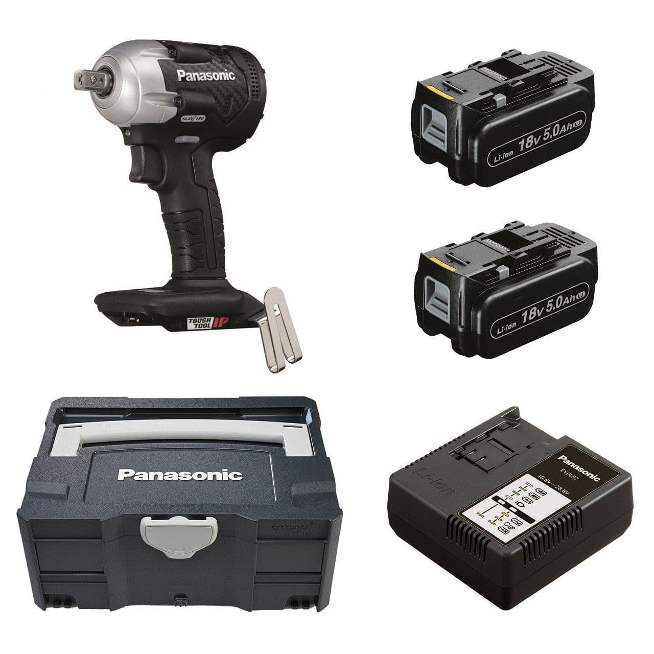 Klucz udarowy 18V Panasonic EY75A8 1/2 cal + Systainer + 2x + ładowarka