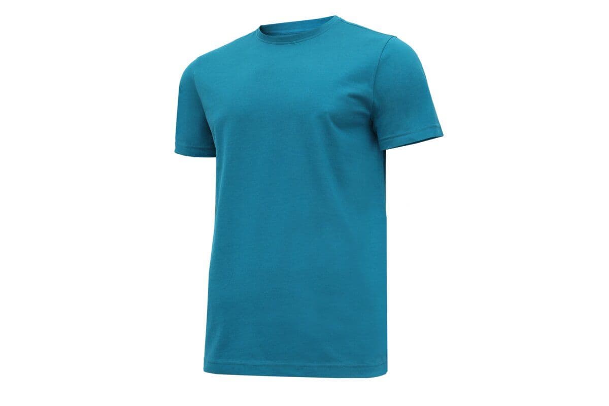 VILS T-shirt bawełniany morski niebieski