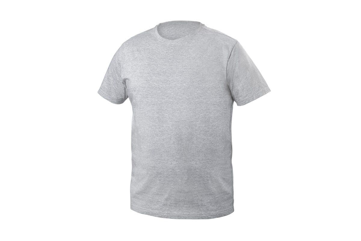 VILS T-shirt bawełniany szary melanż