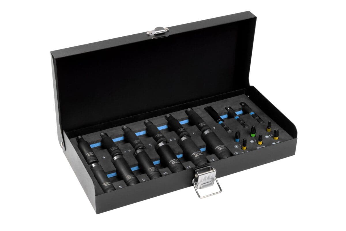 Zestaw nasadek i bitów udarowych  4 mm - 13 mm, 21 sztuk