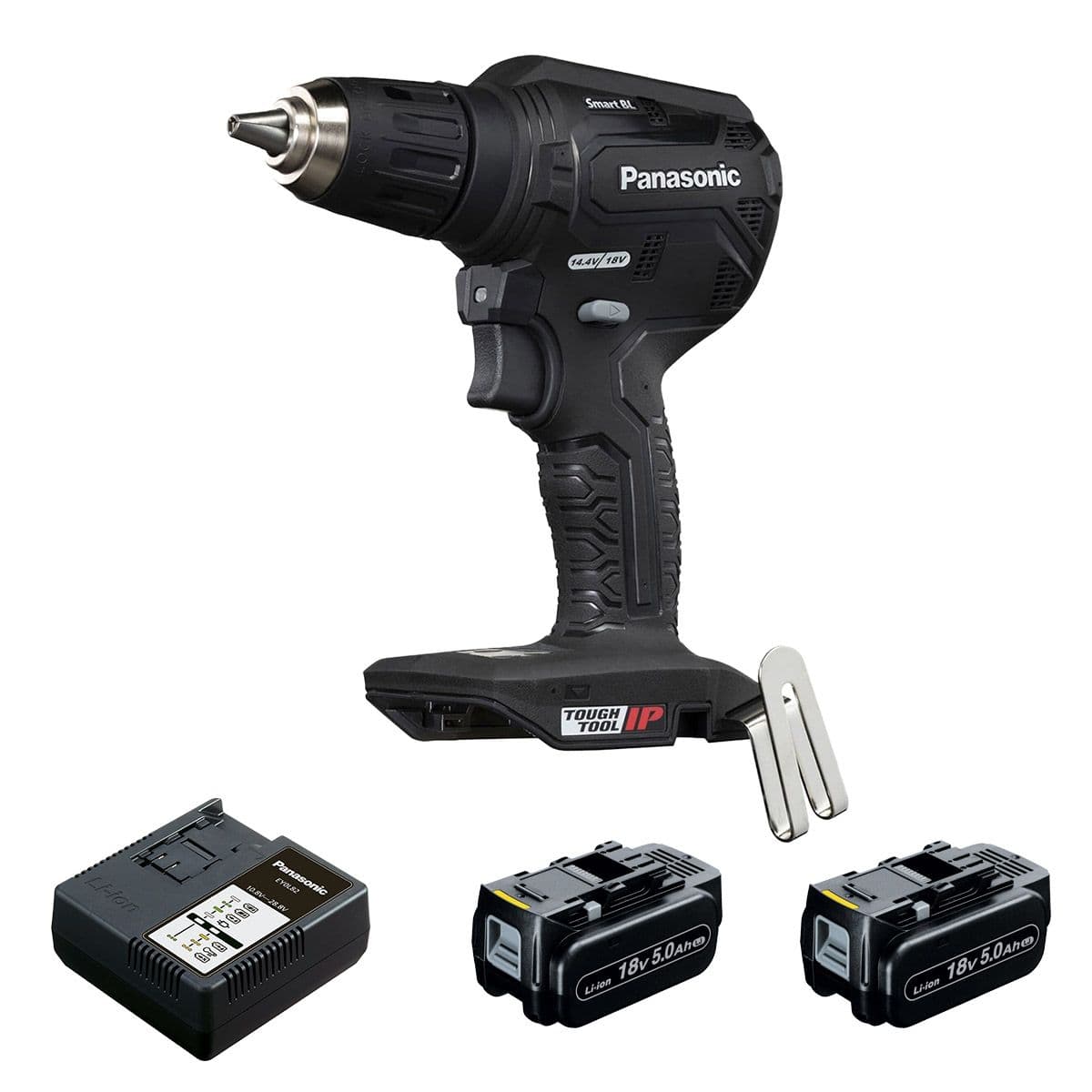 Kompaktowa i lekka wiertarko-wkrętarka 18 V Panasonic EY1DD1J18D, w zestawie ładowarka + 2 x aku 18 V