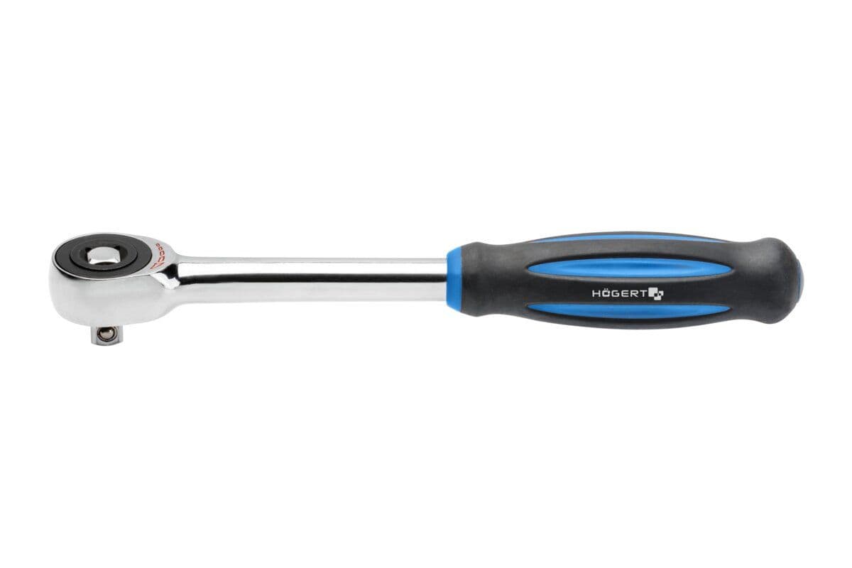Grzechotka z obracaną rękojeścią 1/4", 60 zębów, CrMo