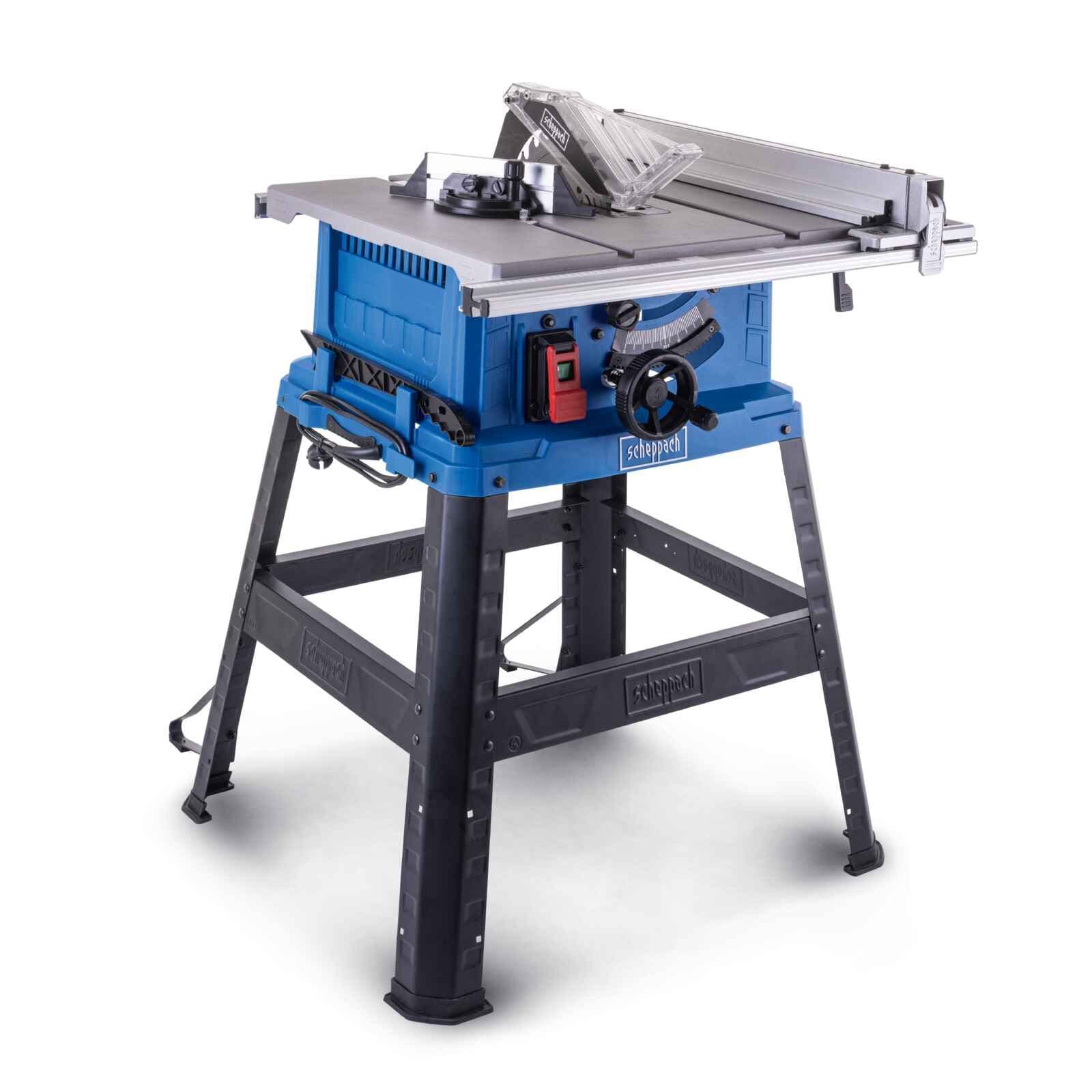Pilarka stołowa do drewna 2000 W 254 mm z podstawą Scheppach HS105 5901324901