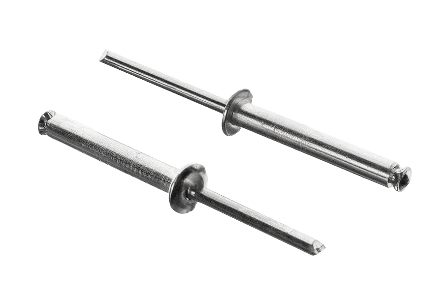 Nit zrywalny rozprężny z łbem płaskim AN 394, aluminium/stal