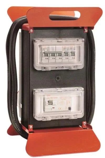 AS861510 wtyczka 440V32A, gniazda 1x440/32A, 1x 440V/16A, 4x 230V/16A, zabezpiecznia