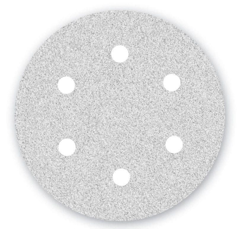 Papier ścierny Menzer WHITE fi 225 z 6 otworami do szlifierek do gipsu 25 szt/opak. LHS/TBS 225 PRO