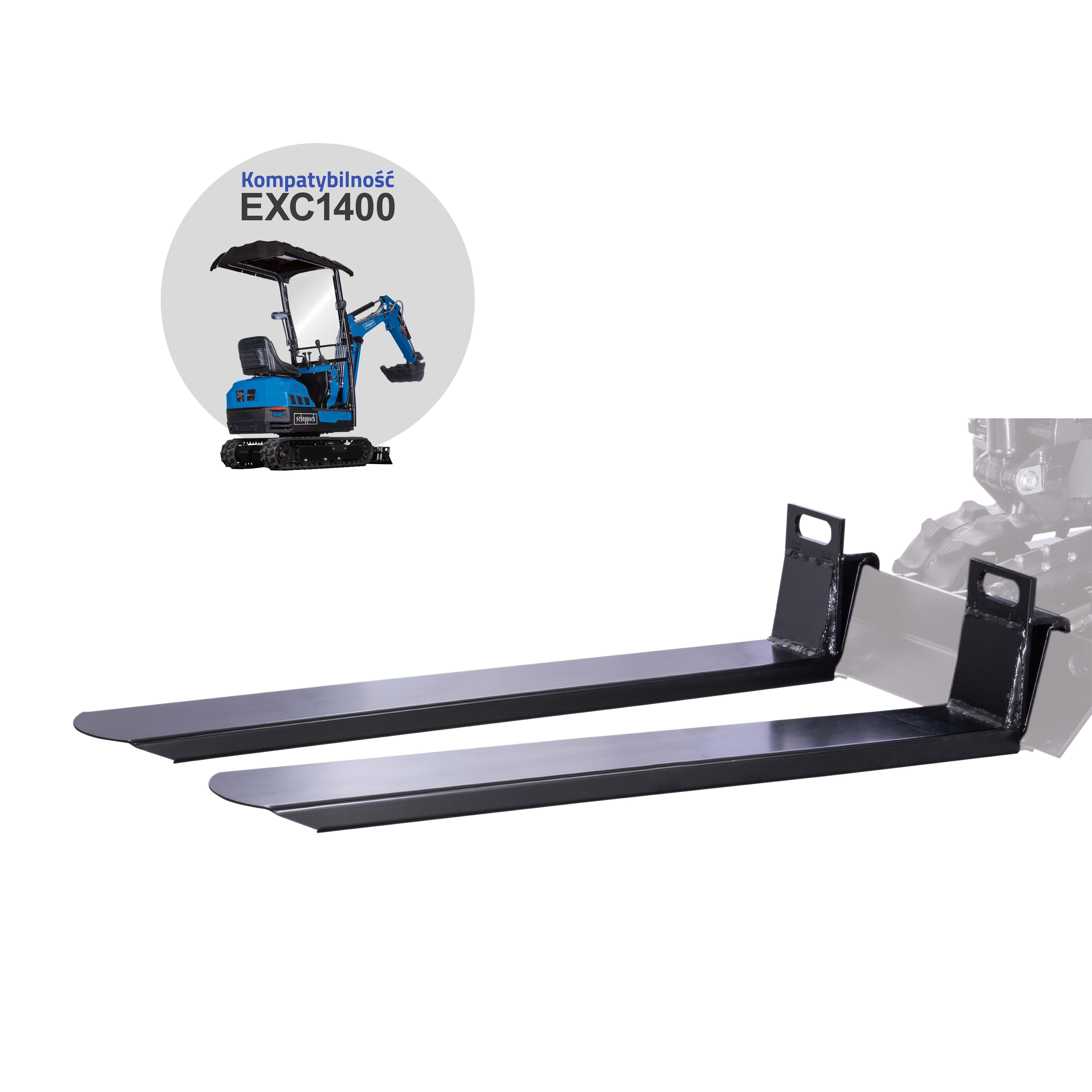 Widły paletowe do minikoparki Scheppach EXC1400 200 kg 7915001721