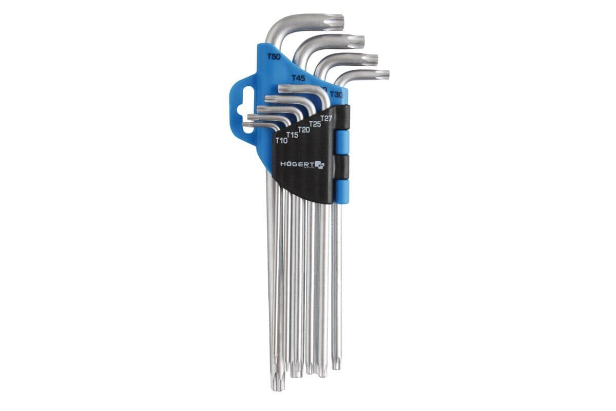 Klucze torx 9 szt. extra długie
