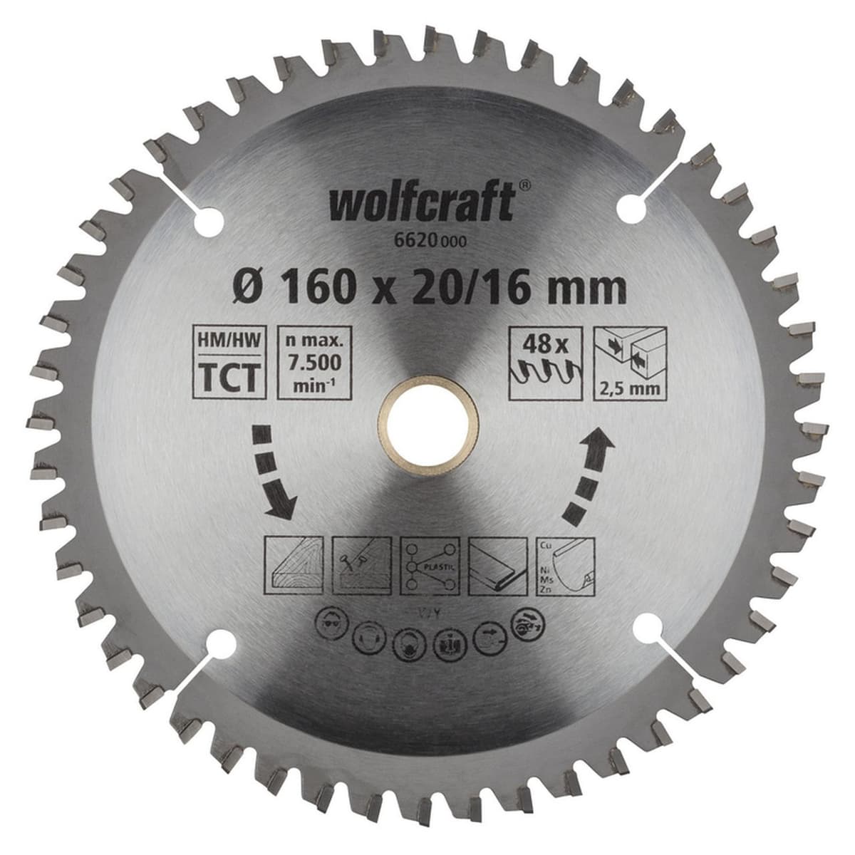 Tarcza HM do pilarek ręcznych Wolfcraft Fi
