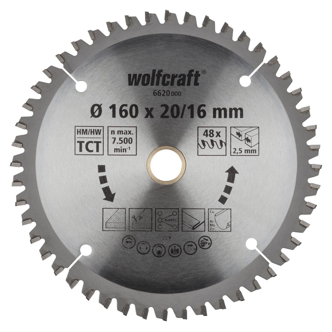 Tarcza HM do pilarek ręcznych Wolfcraft Fi