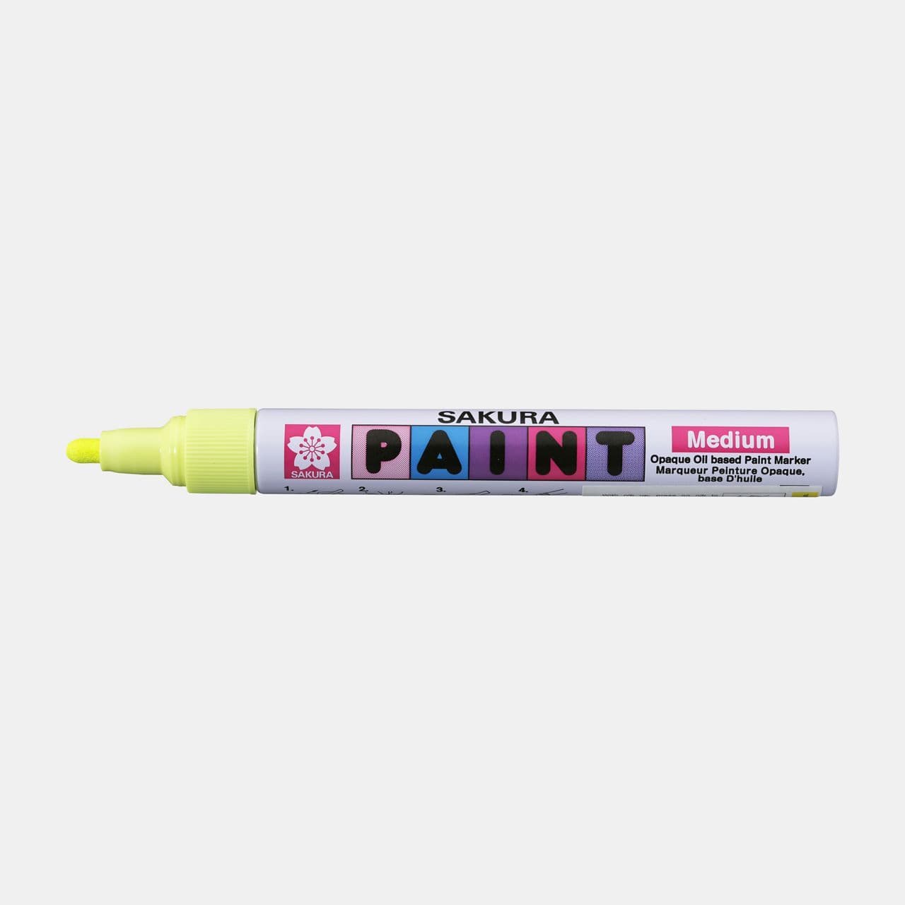 Marker Paint FLUO ze średnią żółtą końcówką, Sakura