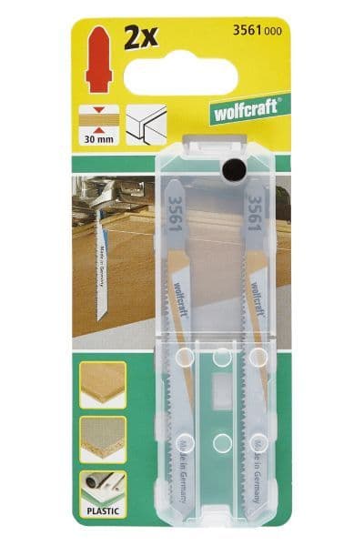 2 brzeszczoty Wolfcraft - uchwyt T, czyste, dokładne cięcia z obu stron materiału
