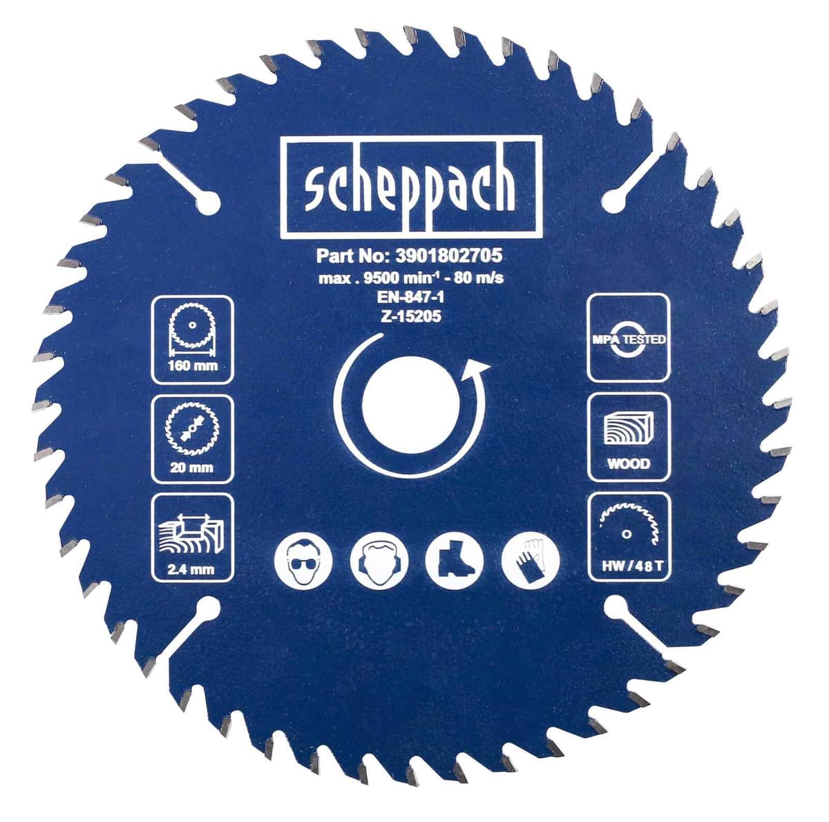 Tarcza tnąca Scheppach do PL75 fi  210 x 30 mm 36 zębów