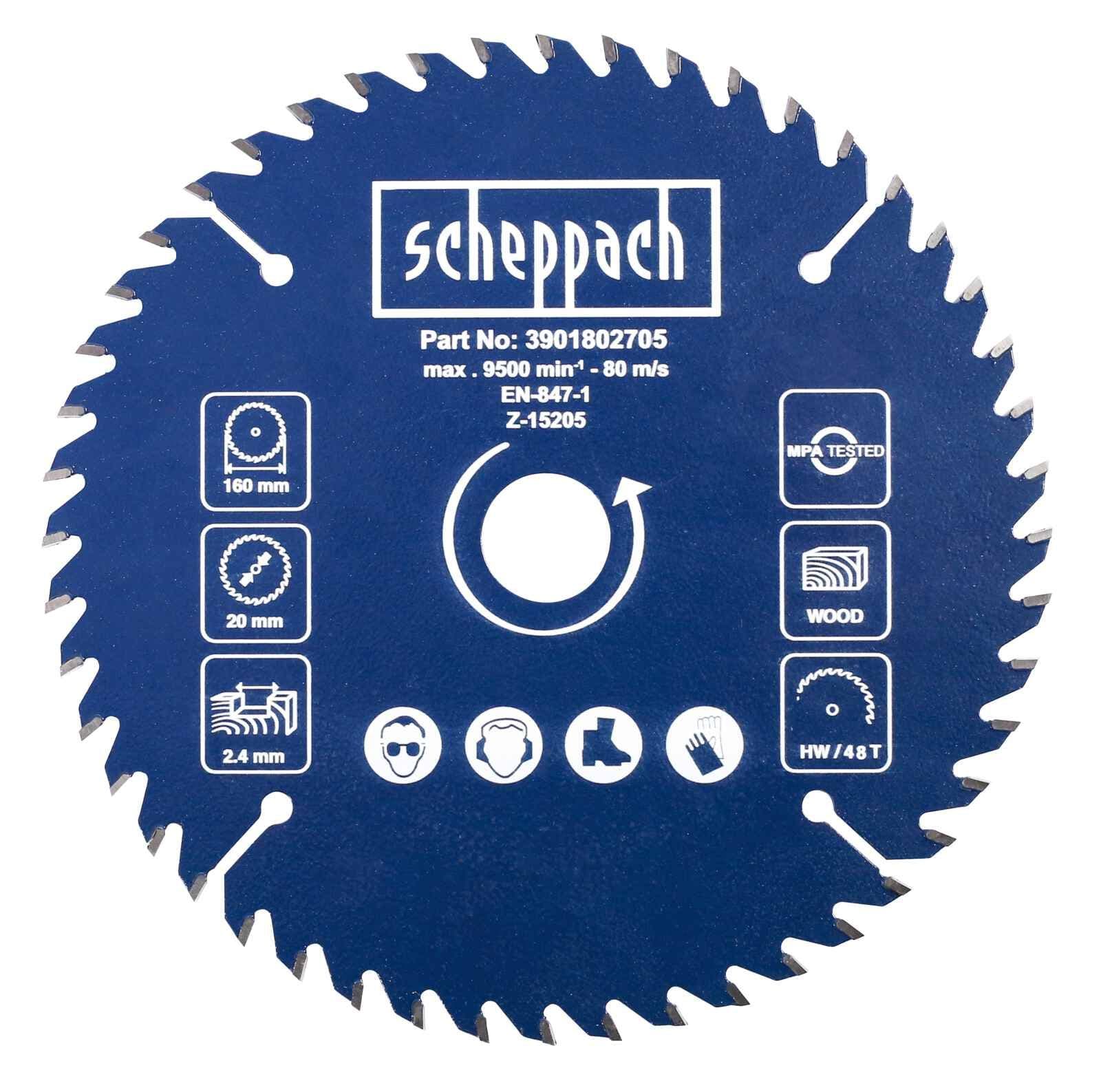 Tarcza tnąca Scheppach do PL55 fi 160 x 20 zęby