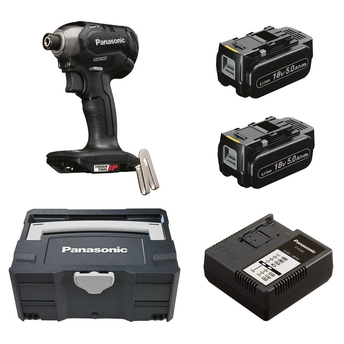 Zakrętarka udarowa 18V Panasonic EY76A1+ Systainer + 2x + ładowarka