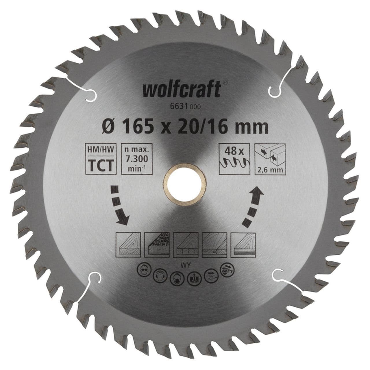 Tarcza HM do pilarek ręcznych Wolfcraft Fi