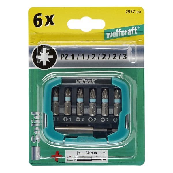 Zestaw bitów krzyżowych PZ Wolfcraft - [7 cz.]
