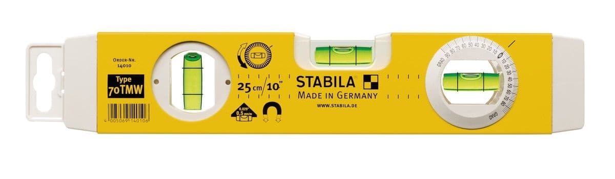 Poziomica magnetyczna STABILA z nastawną libelką typ 70TMW 25cm