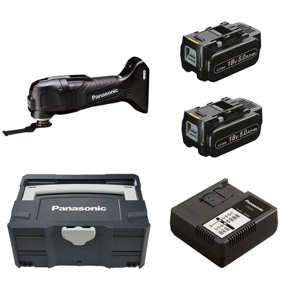 Multitool 18V Panasonic EY46A5 + Systainer + 2x + ładowarka