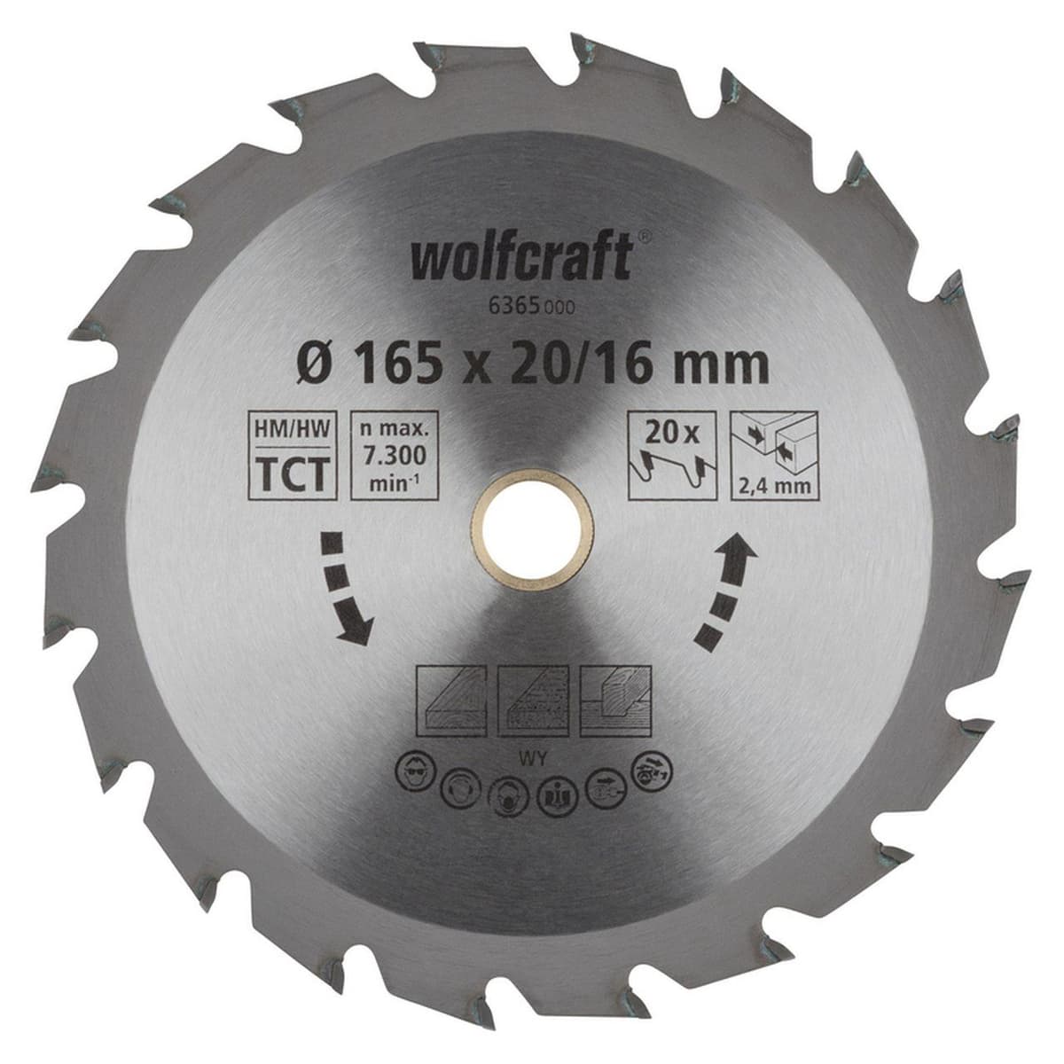 Tarcza HM do pilarek ręcznych Wolfcraft O